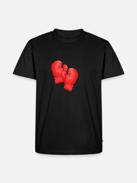 Gants de boxe - T-shirt Premium bio Homme - noir