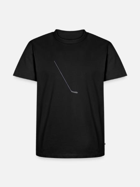 Hockeyschläger - Männer Premium Bio T-Shirt - Schwarz