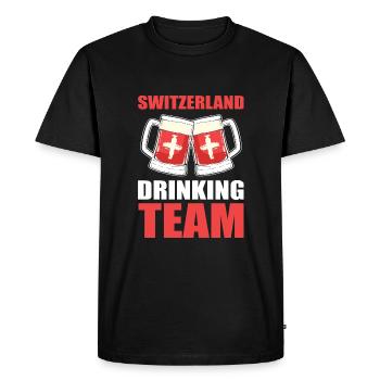 Suisse Suisse Suisse Allemande - T-shirt Premium bio Homme - noir - Devant - Nico (187cm)