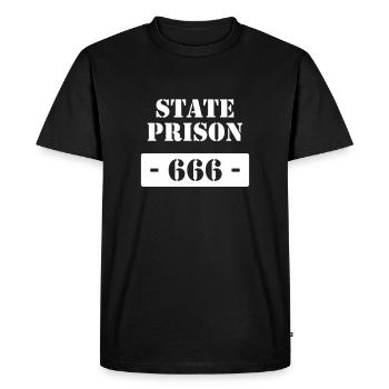 State Prison - 666 - T-shirt Premium bio Homme - noir - Devant - Nico (187cm)