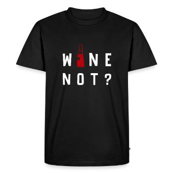 I Make Pour Decisions Wine Glass - Men's Premium Organic T-Shirt - black - Front - Nico (187cm)