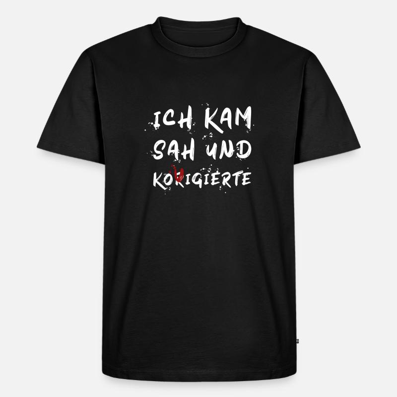 Lateinlehrer Student Schüler Geschenk - Männer Premium Bio T-Shirt - Schwarz