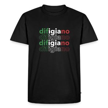 Difigiano Italien Funny Design Cadeau - T-shirt Premium bio Homme - noir - Devant - Nico (187cm)