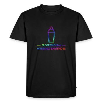 Wedding Bartender Cocktail Long Drink Gift - Men's Premium Organic T-Shirt - black - Front - Nico (187cm)