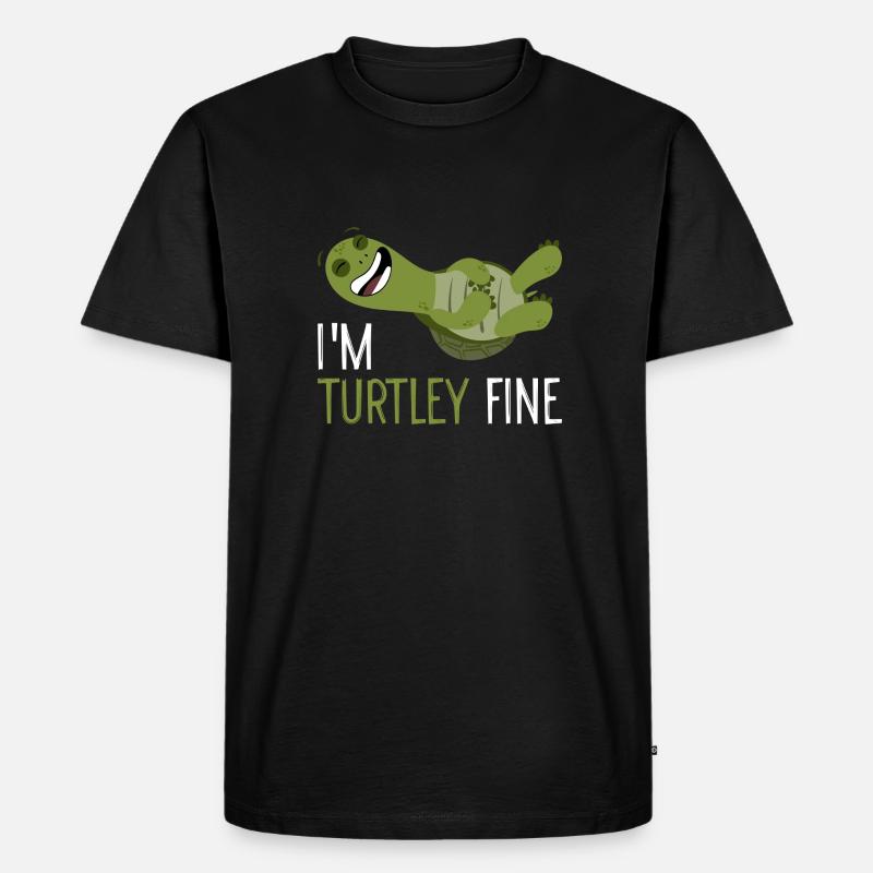 Turtle Turtle Pun Gift - Men's Premium Organic T-Shirt - black