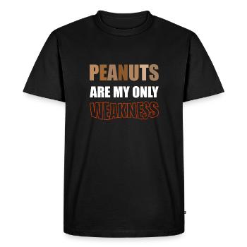 Peanut Allergy Nut Allergy Awareness - Men's Premium Organic T-Shirt - black - Front - Nico (187cm)