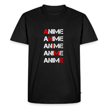 Anime - Men's Premium Organic T-Shirt - black - Front - Nico (187cm)