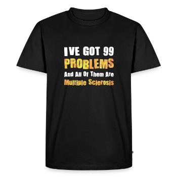 Disability Disabled Gift Handicap - Men's Premium Organic T-Shirt - black - Front - Nico (187cm)