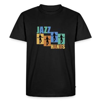Jazz Hands Chorégraphe de danse jazz - T-shirt Premium bio Homme - noir - Devant - Nico (187cm)