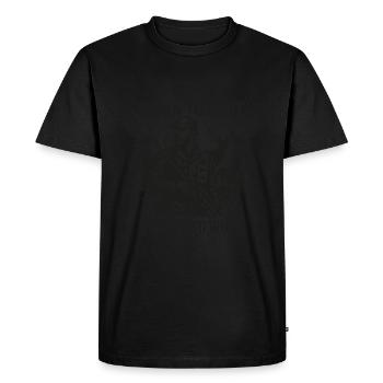 Né pour chasser - T-shirt Premium bio Homme - noir - Devant - Nico (187cm)