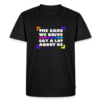 Tuning displacement car tuner gift for anyone who - Men's Premium Organic T-Shirt - black - Front - Nico (187cm)
