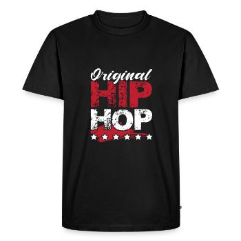Breakdance Hip Hop - T-shirt Premium bio Homme - noir - Devant - Nico (187cm)