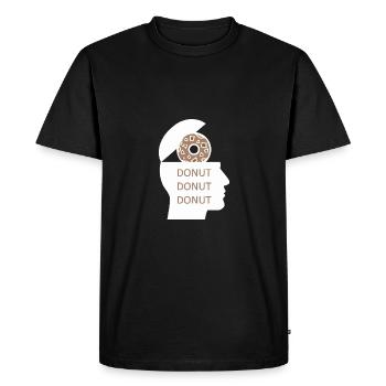 Donut Donut Donut Drôle De Design - T-shirt Premium bio Homme - noir - Devant - Nico (187cm)