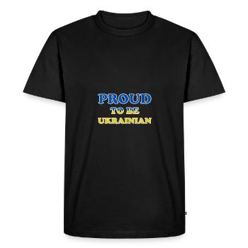 Fier d’être ukrainien Kiev Peace Peace Pride - T-shirt Premium bio Homme - noir - Devant - Nico (187cm)