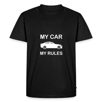 Ma voiture, mes règles, Chef Auto Tuning - T-shirt Premium bio Homme - noir - Devant - Nico (187cm)