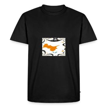 Cyprus Flag Nicosia - Men's Premium Organic T-Shirt - black - Front - Nico (187cm)