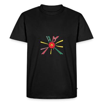 Drapeau de la Bolivie La Paz Amérique du Sud - T-shirt Premium bio Homme - noir - Devant - Nico (187cm)