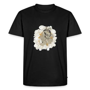 Son et la fumée - années 50 Rétro/Motif Vintage - T-shirt Premium bio Homme - noir - Devant - Nico (187cm)