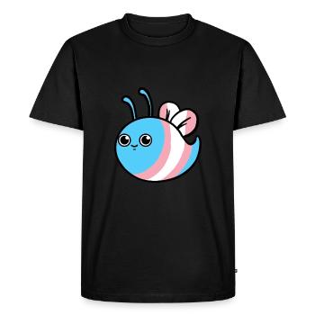 Trans Pride Abeille Transgender Pride - T-shirt Premium bio Homme - noir - Devant - Nico (187cm)