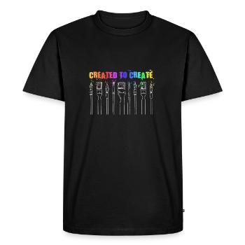 Painter Craftsman Profession Quote Gift - Men's Premium Organic T-Shirt - black - Front - Nico (187cm)