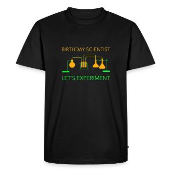 Anniversaire scientifique Nine Science - T-shirt Premium bio Homme - noir - Devant - Nico (187cm)