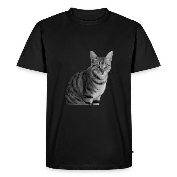Chat blanc-noir Chat noir et blanc - T-shirt Premium bio Homme - noir - Devant - Nico (187cm)