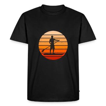 Stand Up Paddling SUP Sport - T-shirt Premium bio Homme - noir - Devant - Nico (187cm)