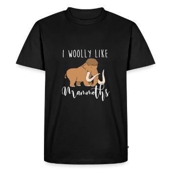 Mammoth - Men's Premium Organic T-Shirt - black - Front - Nico (187cm)