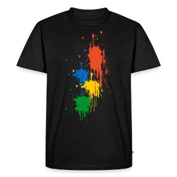couleurs - T-shirt Premium bio Homme - noir - Devant - Nico (187cm)