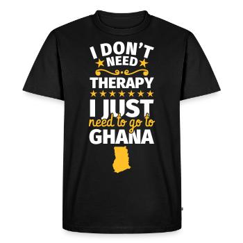 Ghana Cadeaux sort amusant Ghanéen - T-shirt Premium bio Homme - noir - Devant - Nico (187cm)