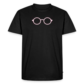 lunettes roses - T-shirt Premium bio Homme - noir - Devant - Nico (187cm)
