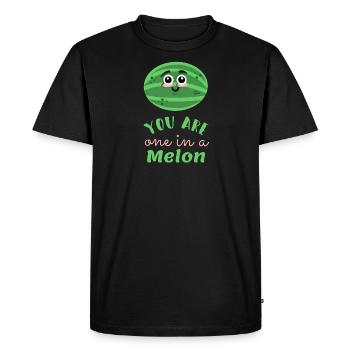 Melon Watermelon Melon Watermelon - T-shirt Premium bio Homme - noir - Devant - Nico (187cm)