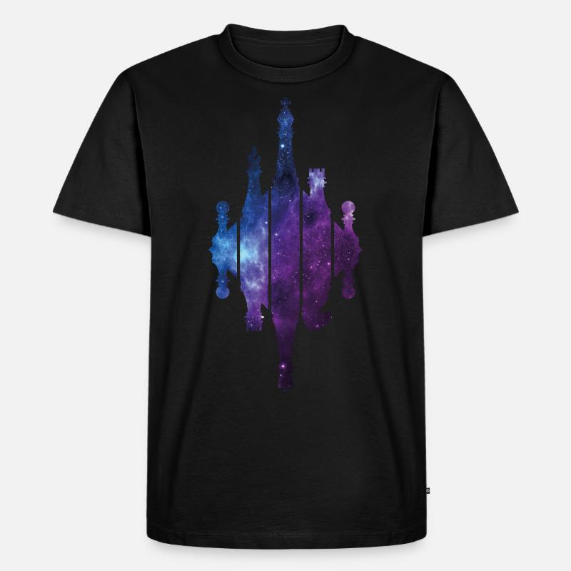 JOUEURS D’ÉCHECS PIÈCES D’ÉCHECS - T-shirt Premium bio Homme - noir