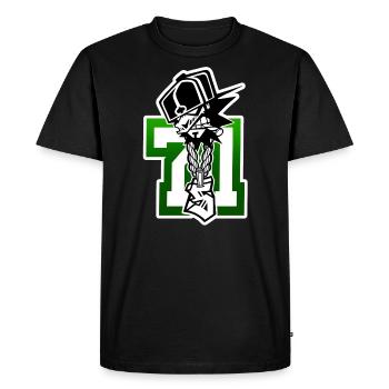 GREEN BOSS - T-shirt Premium bio Homme - noir - Devant - Nico (187cm)
