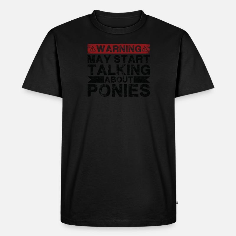 Apropos Ponys - Männer Premium Bio T-Shirt - undefined