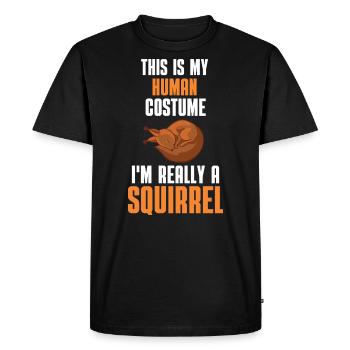 Forest Rodent Costume Party Cadeau Écureuil - T-shirt Premium bio Homme - noir - Devant - Nico (187cm)
