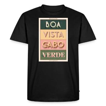 Boa Vista Cabo Verde - T-shirt Premium bio Homme - noir - Devant - Nico (187cm)