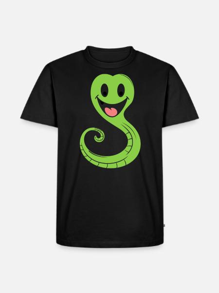 Little Snake Humor - Men's Premium Organic T-Shirt - black
