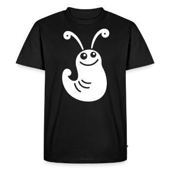 Slug 4 - Men's Premium Organic T-Shirt - black - Front - Nico (187cm)