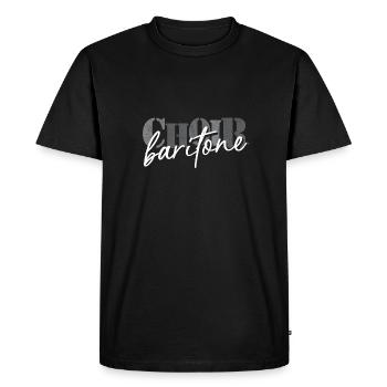 Chorale - Chanteur baryton - T-shirt Premium bio Homme - noir - Devant - Nico (187cm)