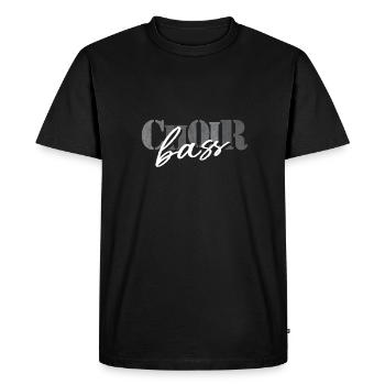 Chorale - Chanteuse basse - T-shirt Premium bio Homme - noir - Devant - Nico (187cm)