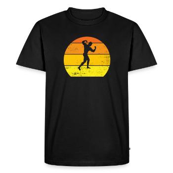 BODYBUILDING idée cadeau original et personnalisé - T-shirt Premium bio Homme - noir - Devant - Nico (187cm)