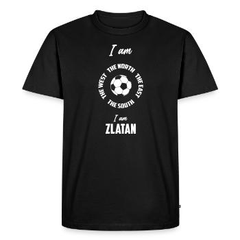I am the North/East/Ouest/South I am Zlatan - T-shirt Premium bio Homme - noir - Devant - Nico (187cm)