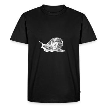 Escargot - escargot - T-shirt Premium bio Homme - noir - Devant - Nico (187cm)