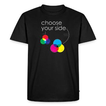 Color systems - Men's Premium Organic T-Shirt - black - Front - Nico (187cm)