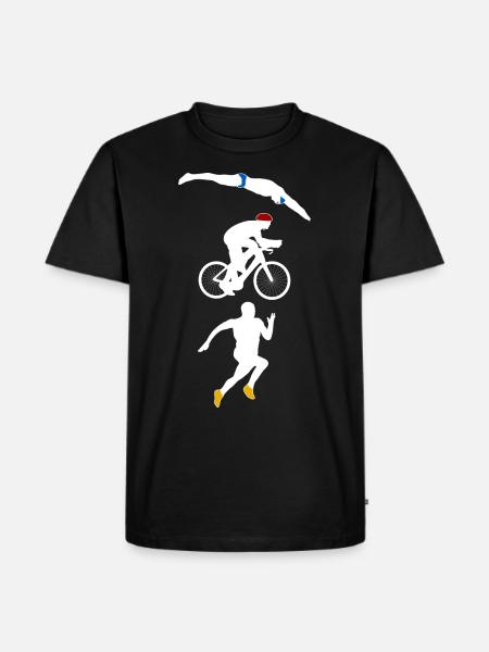 Triathlon - Men's Premium Organic T-Shirt - black