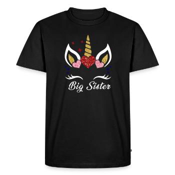 Grande sœur - T-shirt Premium bio Homme - noir - Devant - Nico (187cm)