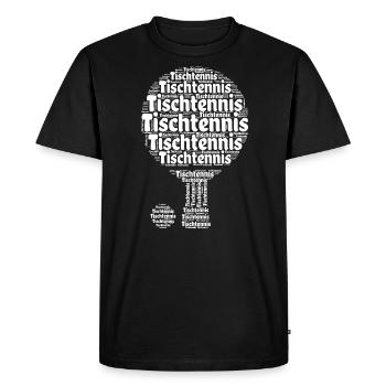 Tischtennisschläger Ping Pong Master Ball - Men's Premium Organic T-Shirt - black - Front - Nico (187cm)