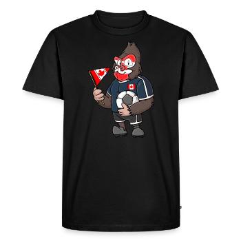 Canadian gorilla - Men's Premium Organic T-Shirt - black - Front - Nico (187cm)