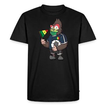 Senegal Gorilla - Men's Premium Organic T-Shirt - black - Front - Nico (187cm)